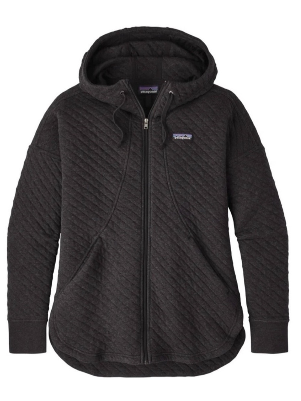 Patagonia Quilted Hooded Jacket - Black